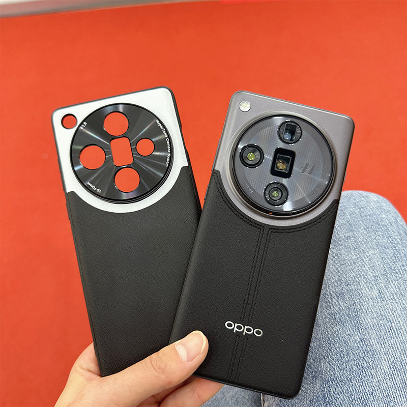 Oppo Find X7 Ultra X7 鋁製相機鏡頭保護後蓋拼接彩色素色皮套
