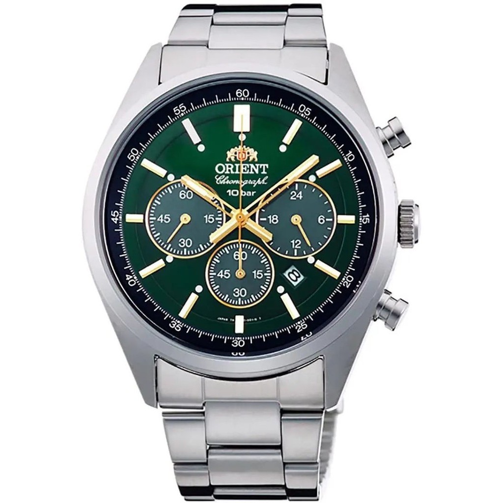 近全新 ORIENT 手錶 Solar 10BAR 男士 綠色 日本直送 二手
