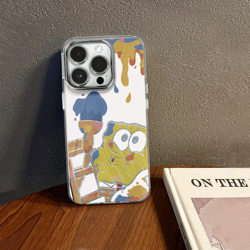 華為 豪華外殼 SpongeBob SquarePants iPhone 15 14 13 12 11 Pro Max