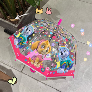 ‹兒童雨傘›現貨 透明汪汪隊組合卡通小 雨傘 男女3-8歲寶寶自動開關幼兒園ins透明傘