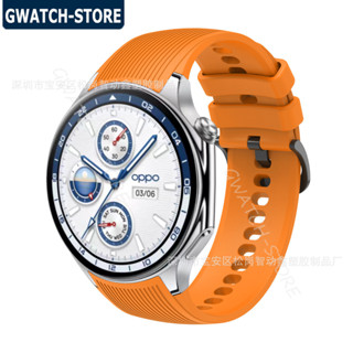 適用於OPPO Watch X矽膠錶帶 圓弧介面專用OPPO Watch X錶帶