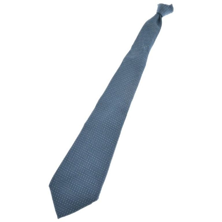 Kiton領帶男性 藍色 滿版 綠色 日本直送 二手