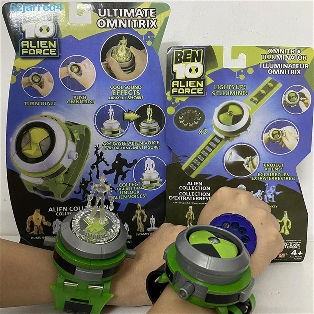 JARRED投影儀手錶兒童禮物行動圖模型娃娃Ben10卡通手錶玩具