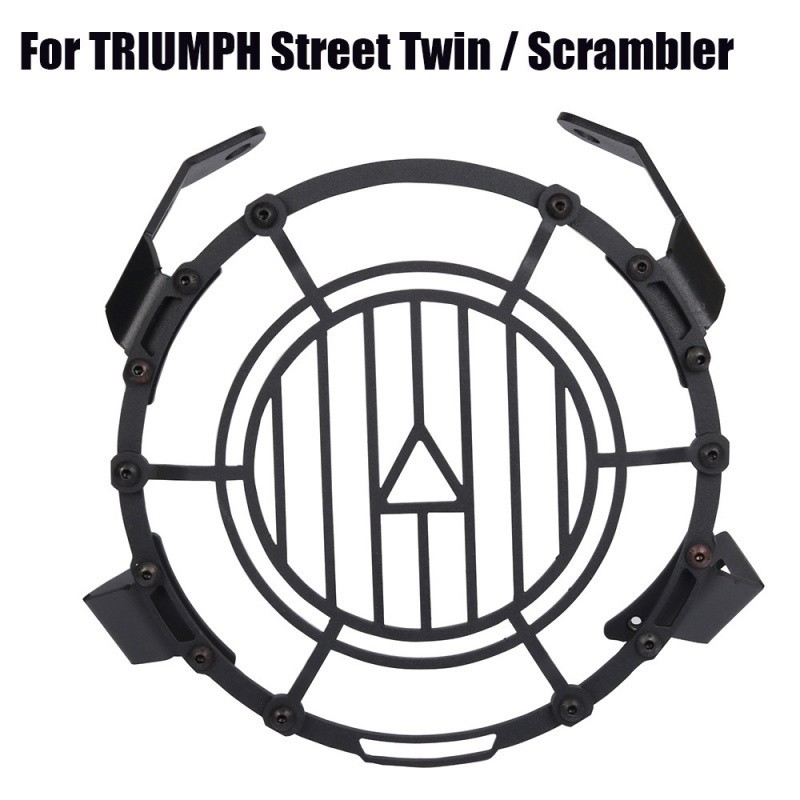 現貨【摩友天下】適用TRIUMPH Street Twin / Scrambler機車改裝大燈罩大燈護架