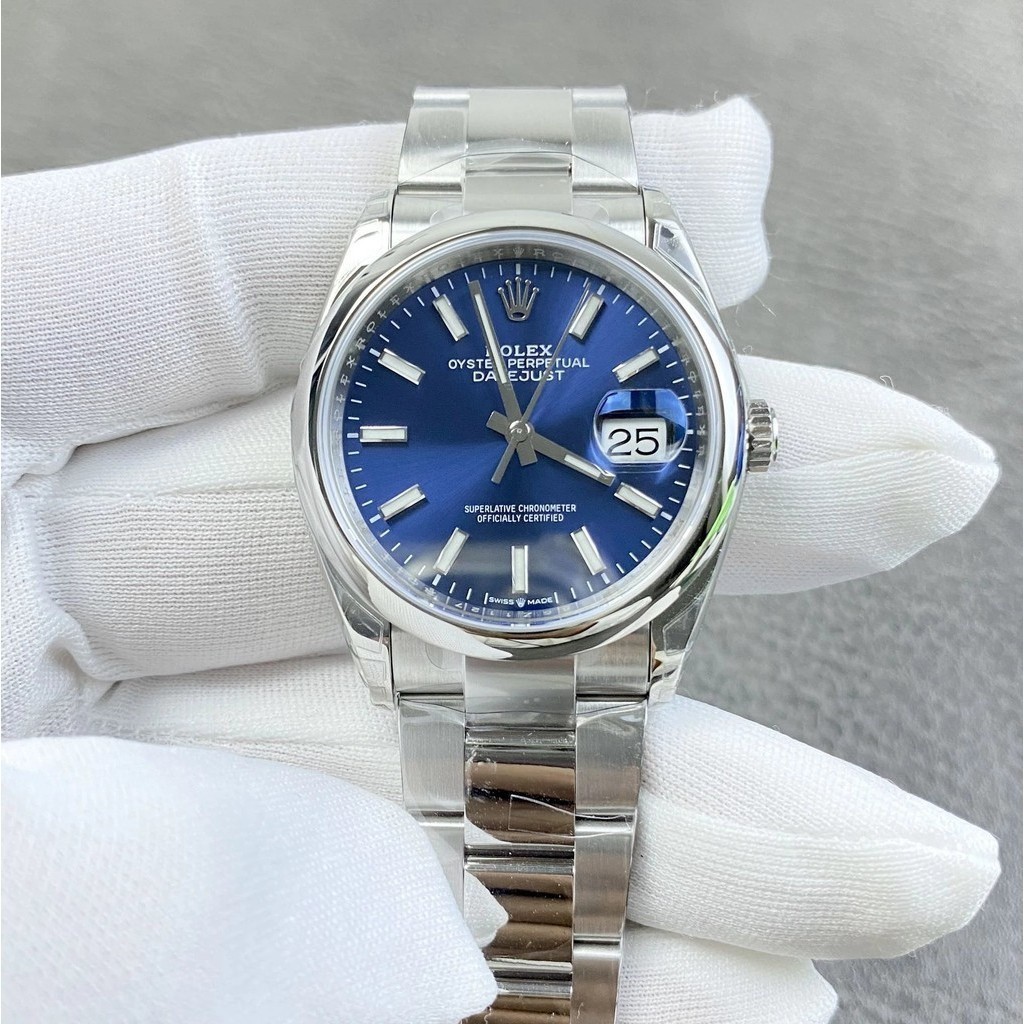 VS廠手錶 蠔式恆動m126000-0003 藍盤904L精鋼 3230一件式機芯腕錶 36毫米