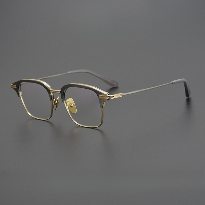 明星同款DTX142超輕純鈦方框休閒商務眼鏡框架工廠批發