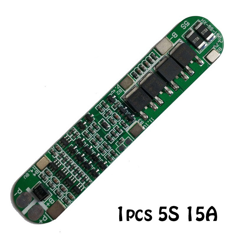 1pcs/2pcs集成電路18650充電器pcb BMS 5S 15A鋰離子電池18.5V電池保護板