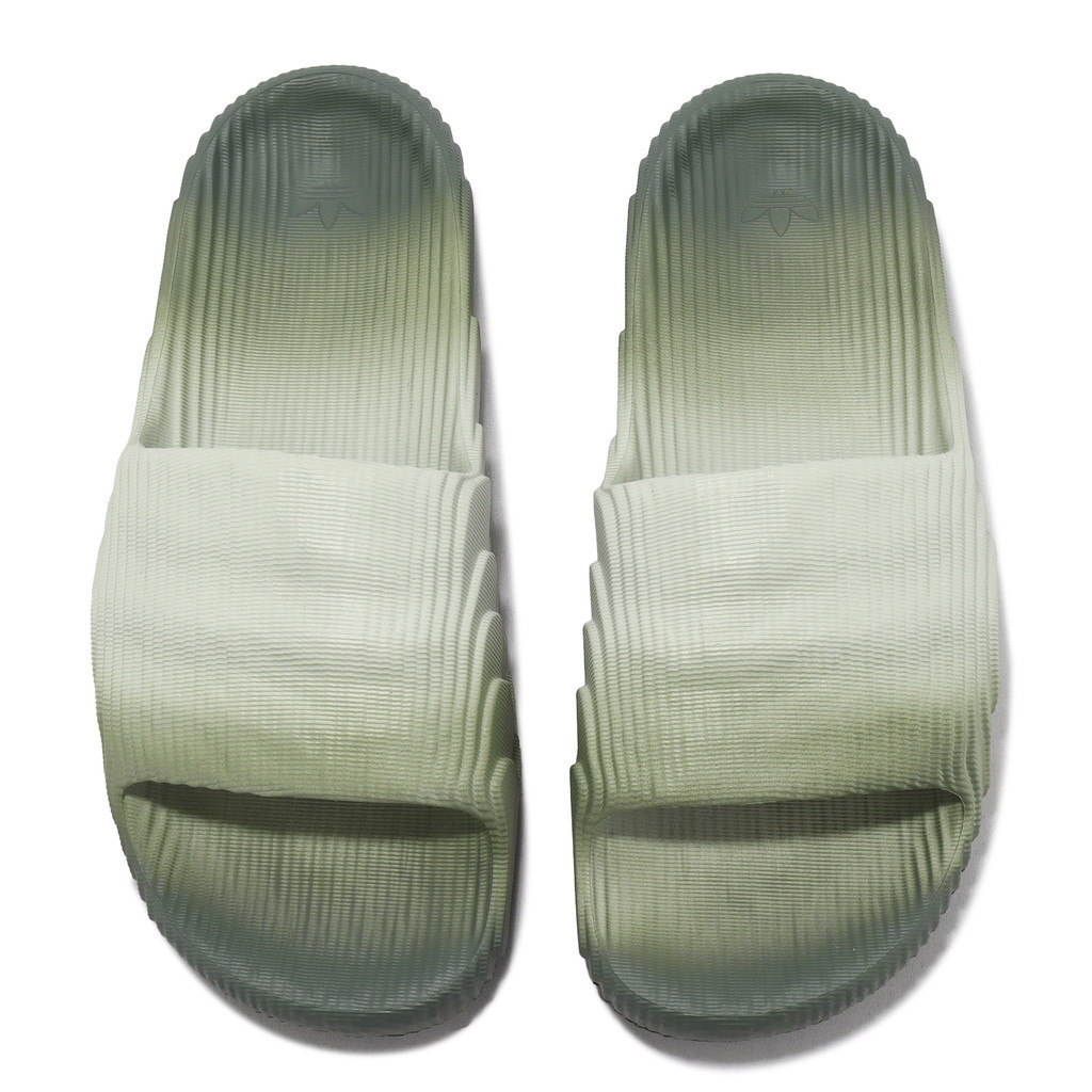adidas 拖鞋 Adilette 22 男鞋 女鞋 綠 漸層 3D 波浪紋 涼拖鞋 愛迪達 [ACS] IG7494