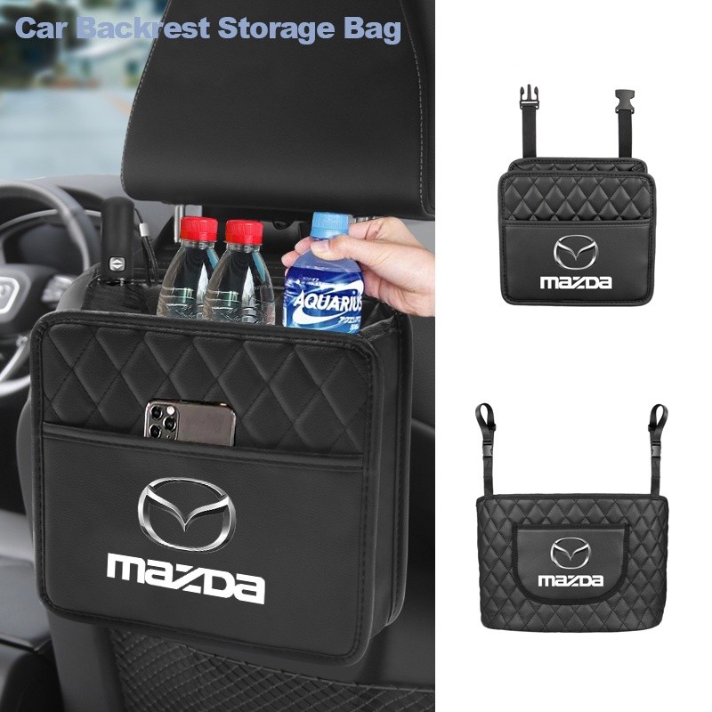MAZDA 汽車座椅大容量雜物收納袋配件適用於馬自達 6 2 3 Ms CX3 CX4 CX5 CX7 CX9 CX30