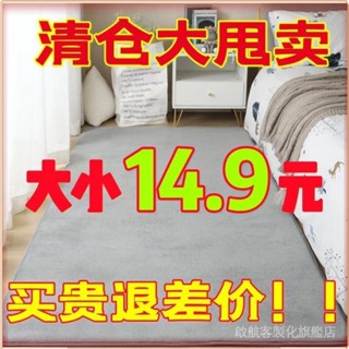 💎臺灣出貨💎 【清倉】加厚短毛地毯臥室床邊飄窗墊客廳陽臺兒童房間爬行墊地墊 限時特賣A97-1-B