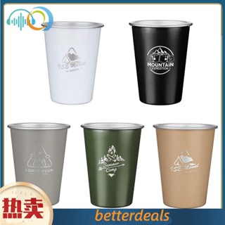 350ml 戶外304不鏽鋼水杯牛奶杯白酒杯 Ins風咖啡冷飲杯露營啤酒杯
