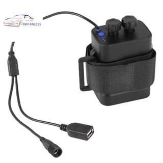 防水 DIY 6X 18650 電池盒盒蓋,帶 12V DC 和 USB 電源,適用於自行車 LED 燈手機路由器