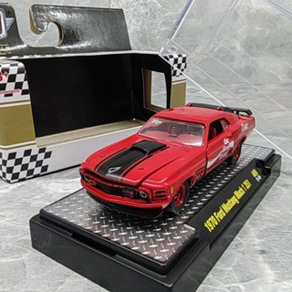 M2 1/64 1970 福特野馬 Mach I 合金車模型 耶誕版可口可樂絕版車模