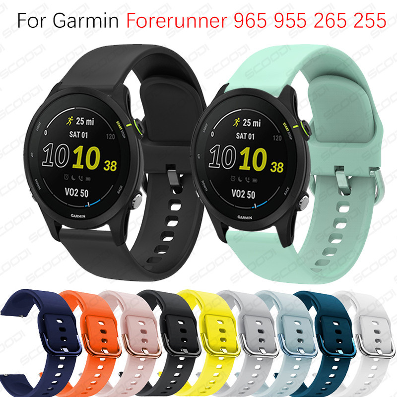矽膠錶帶適用於Garmin Forerunner 965 955 265 255智能錶帶更換錶帶