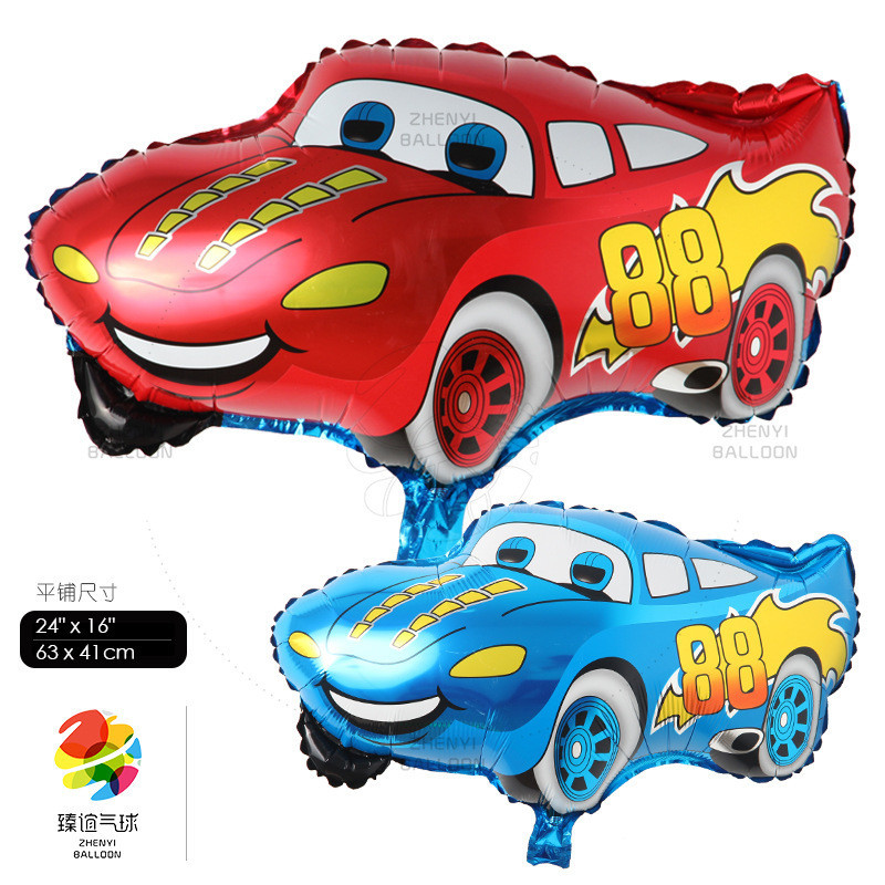 現貨麥昆汽車鋁膜氣球   汽車總動員氣球  兒童玩具氣球  鋁箔造型派對裝飾