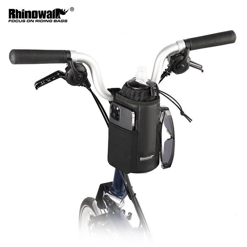 Rhinowalk 自行車水瓶包適用於 Brompton 自行車把手包 1.2L 便攜式前包折疊自行車輕便自行車包