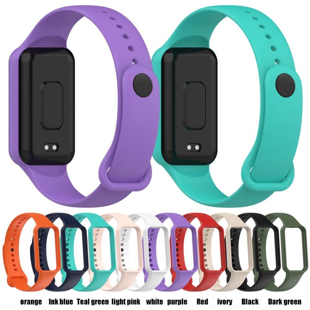 適用於 Amazfit Band 7 官方運動腕帶矽膠錶帶智能電子可穿戴設備適用於 Amazfit Band 7 官方