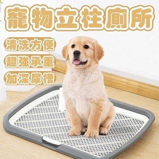 【贈立柱】寵物便盆 寵物用品 狗狗尿盆 寵物尿盆 狗狗用品 狗便盆 寵物便盆 狗狗尿盆 寵物尿盤 防濺狗廁所 寵物訓練
