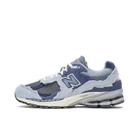 2002r系列潮流復古輕便低幫運動休閒鞋跑步鞋男女通用藍色