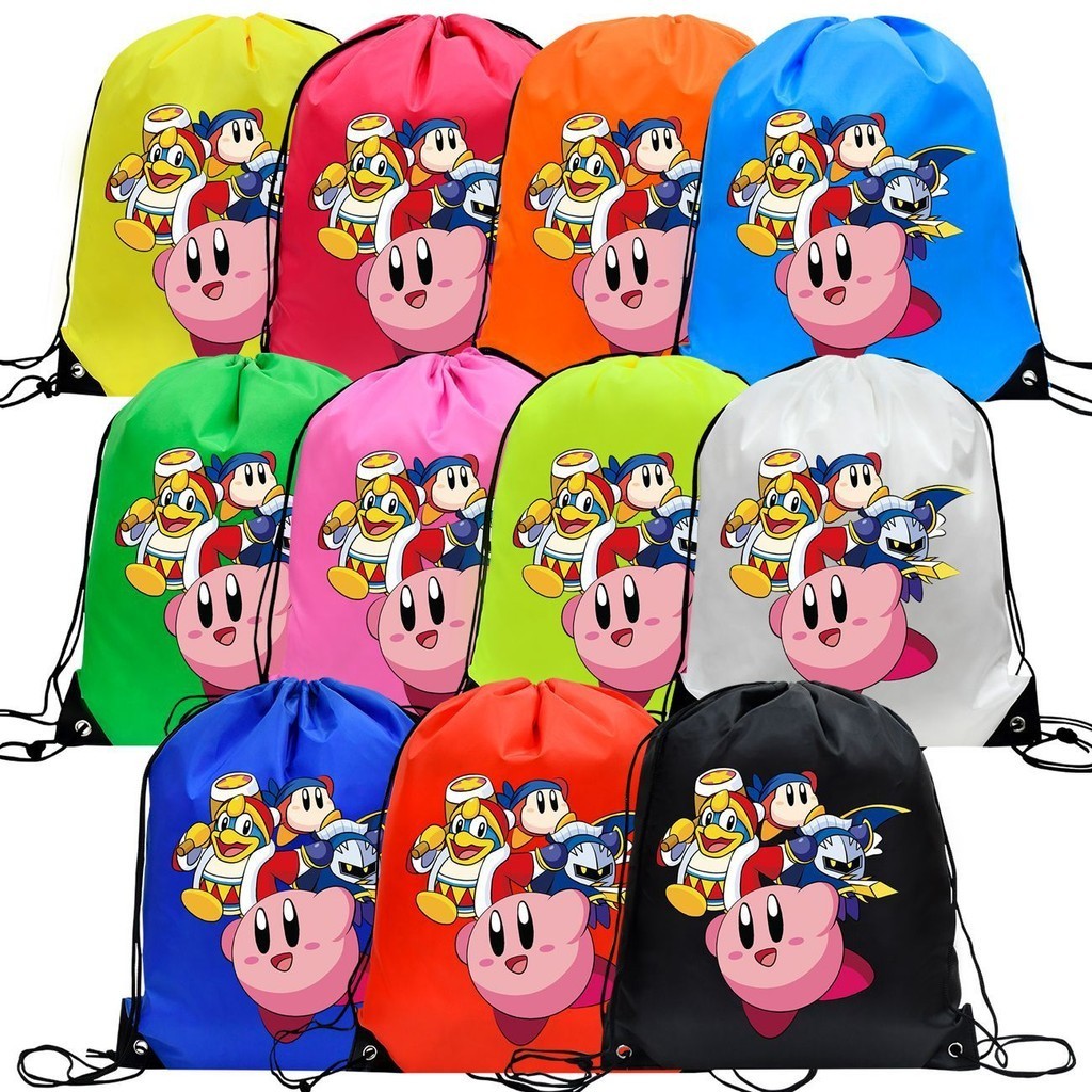 Kirby's星之卡比兒童袋子  束口袋抽繩包 球類運動包 雙肩背包