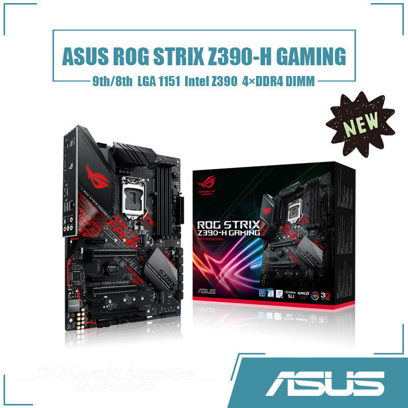 英特爾 華碩 ROG STRIX Z390-H GAMING 主板 LGA 1151 4xDDR4 DIMM 使用 In