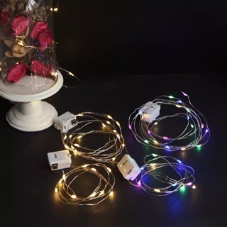 1m 電池微型迷你銅線串童話燈串燈 LED 派對婚禮裝飾