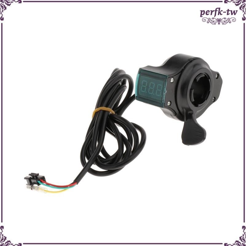 [PerfkTW] 電動自行車拇指油門 LED 電池顯示電源適用於踏板車電動車扭油門配件
