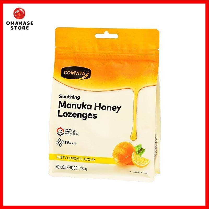 康納UMF 10+麥盧卡蜂蜜蜂膠檸檬蜂蜜喉糖40粒