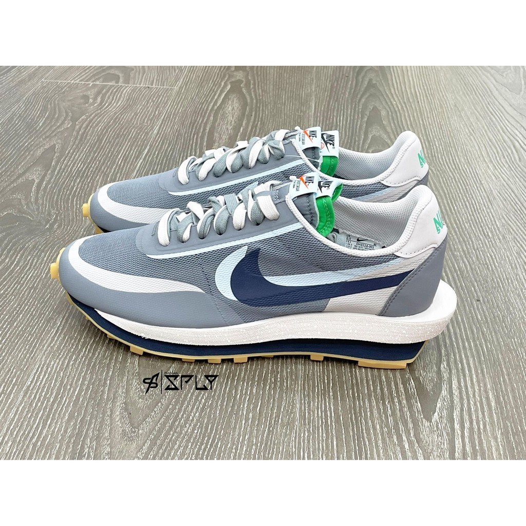 高品質 CLOT x Sacai x Nike LDV Waffle 灰藍 DH3114-001