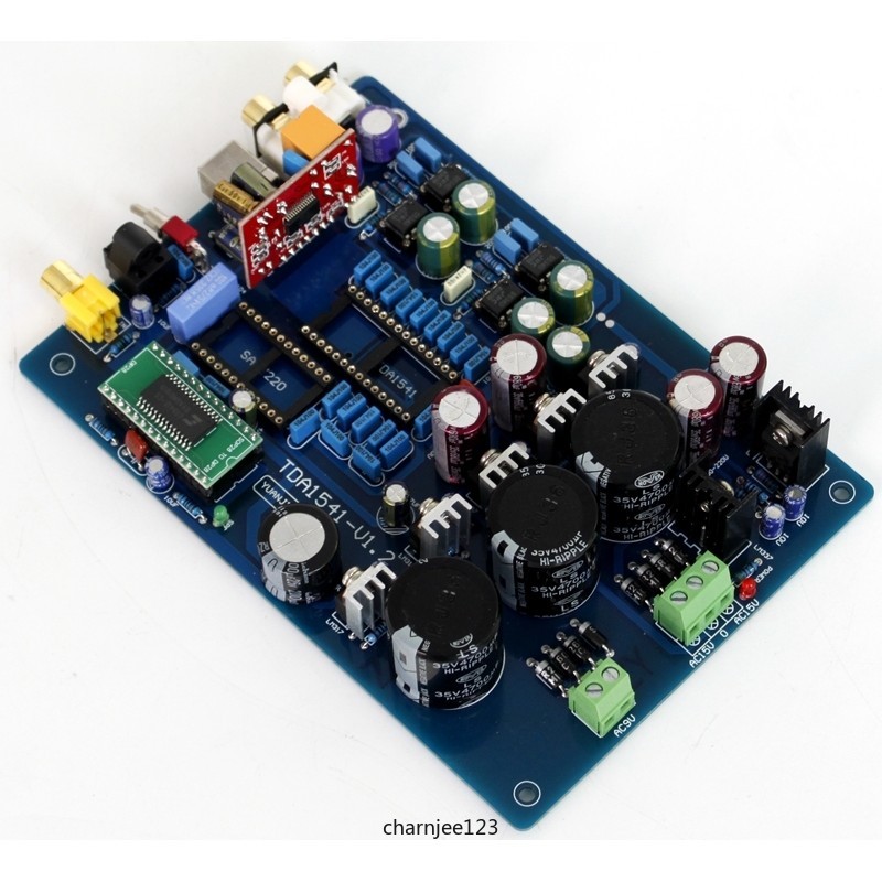 CYJ-TDA1541光纖 同軸解碼板(含USB, 不含TDA1541和 SAA7220 IC）/功放機/功放板及配件