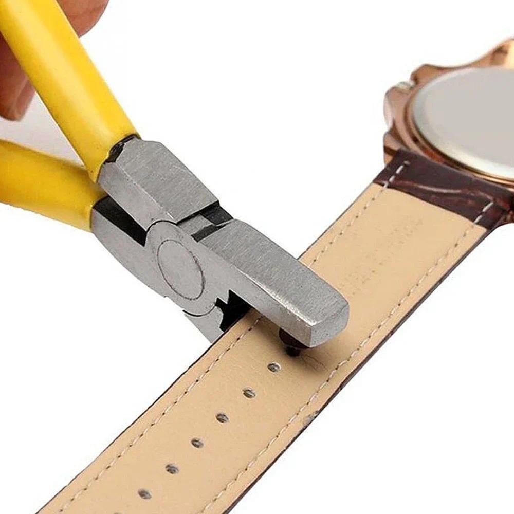 錶帶鏈接調整狹縫錶帶手鍊金屬鏈銷拆卸器修復彈簧條工具打孔錶帶