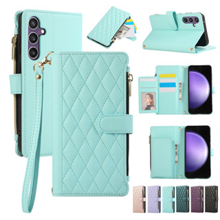 時尚小香風菱格 三星NOTE20/NOTE10手機殼NOTE9/NOTE8插卡拉鍊NOTE20ULTRA斜挎繩防摔保護套