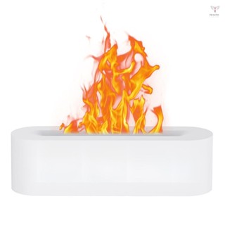 火焰擴散器加濕器自動關閉 150 毫升精油擴散器 3 種定時器模式安靜 7 色模擬火焰夜燈 USB 空氣加濕器適用於家庭