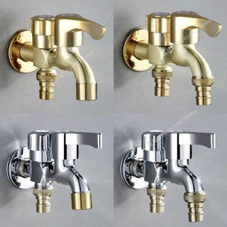 🔥熱銷商品🔥精銅洗衣機水龍頭傢用4分全自動一進二齣雙用加長拖把池單冷快開- MT全球