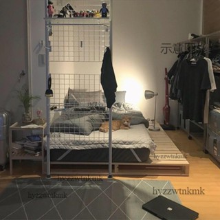 泡泡家🌸頂天立地 晾衣架 晾曬架 衣帽架 掛衣架 頂天立地置物架 衣桿網格架 隔斷臥室氛圍感好物出租屋房間改造神器