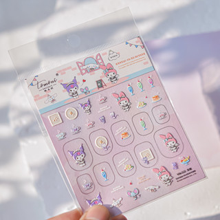 【SESAME】聯名系列002庫洛米 美甲貼紙 指甲貼 美甲飾品 美甲貼 美甲裝飾 美甲貼片 指甲貼紙