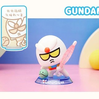 現貨YuRuGun高達盲盒萬代QMSV獨角獸Q萌抽象公仔模型擺件玩具