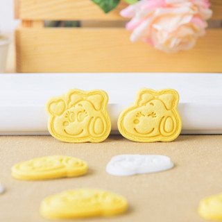 【餅乾模具】小號史努比曲奇模具卡通可愛3D立體按壓餅乾切模DIY家用烘焙工具