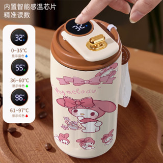 新款~蝴蝶結美樂蒂保溫瓶ins爆款顯溫咖啡杯雙飲保溫杯高顏值學生吸管水杯