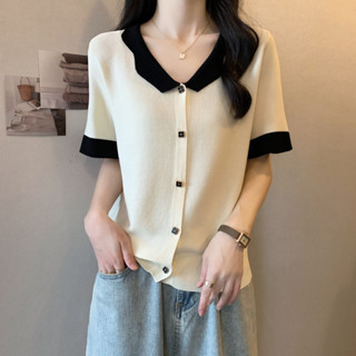 M-4XL 韓版甜美減齡冰絲短袖T恤上衣 大尺碼女裝上衣 寬鬆顯瘦上衣 遮肉遮肚子上衣 梨形身材 夏天女裝