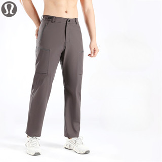 Lululemon運動褲軟殼風暴褲功能性戶外徒步耐磨登山褲男士直筒速乾通勤長褲