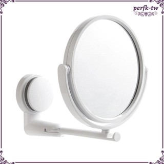 [PerfkTW] 壁掛式化妝鏡,6 英寸單/雙面化妝鏡,適用於圓形浴室配件