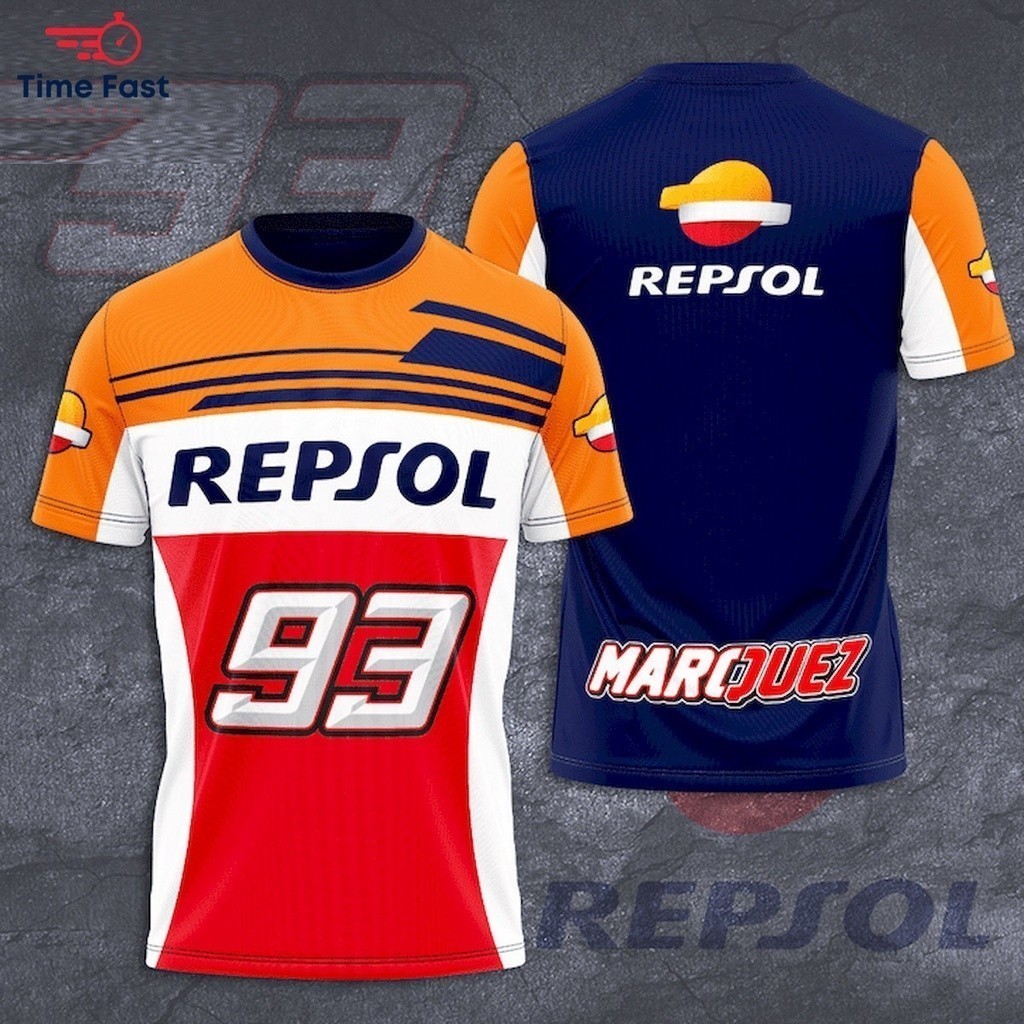 2024 年時尚 Fanmade Marc Márquez Repsol Honda Racing MotoGP Tea