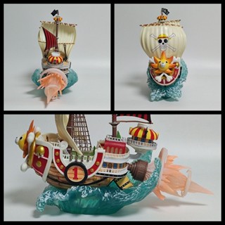 【模型工廠】海賊王 海賊船 GK千里陽光號 雙桅帆船波浪場景 動漫模型雕像擺件