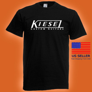 Kiesel 定制吉他男士黑色 T 恤尺寸 S 至