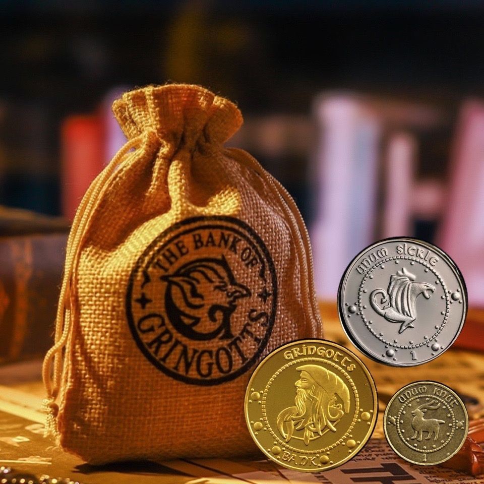 現貨霍格沃茨 哈利波特周邊金加隆 魔法世界古靈閣巫師金幣紀念幣金屬硬幣道具