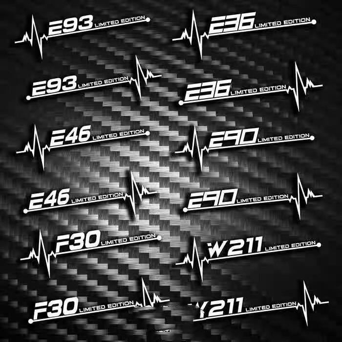 【台灣出貨】寶馬E46改裝f30新款3系e90老款車貼紙包圍w211奔馳三角窗e36定制