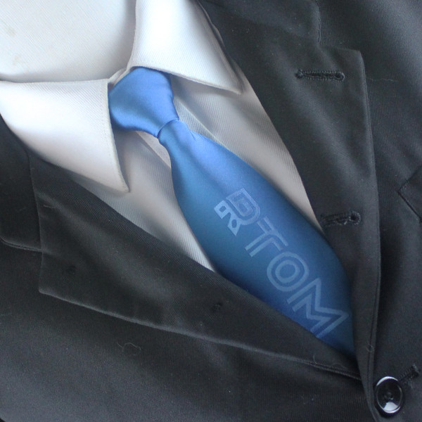 【客製化】【領帶】嘉興 海寧 捷運 職業裝 藍色 領帶 設計 定做 鐵路 捷運 城鐵 高鐵 列車員 領帶