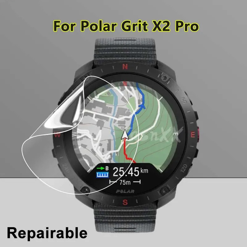 Polar Grit X2 X Pro / Titan Vantage M M2 智能手錶超透明超薄屏幕保護膜柔軟可修復