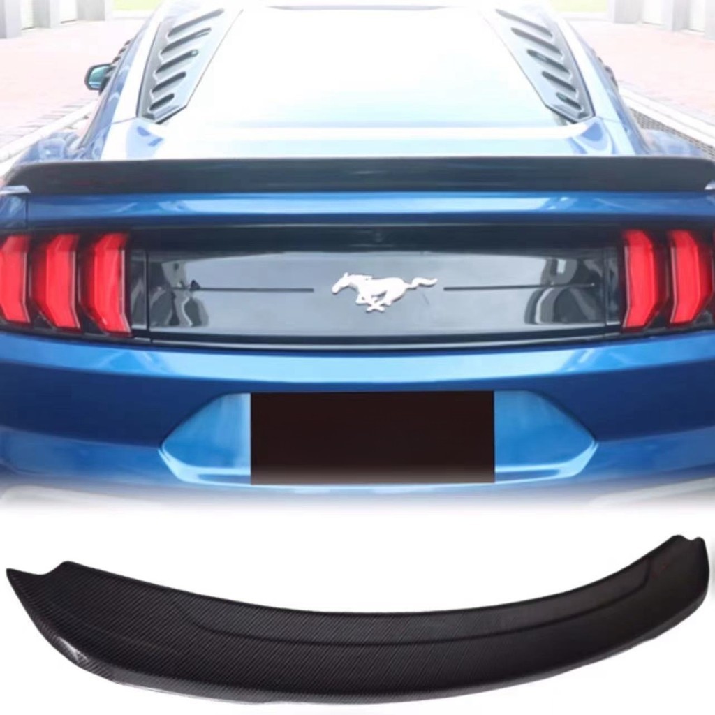 適用於Ford Mustang 改裝升級 15-23款 GT350樣式 碳纖維  尾翼 後擾流 定風翼 汽車改裝配件